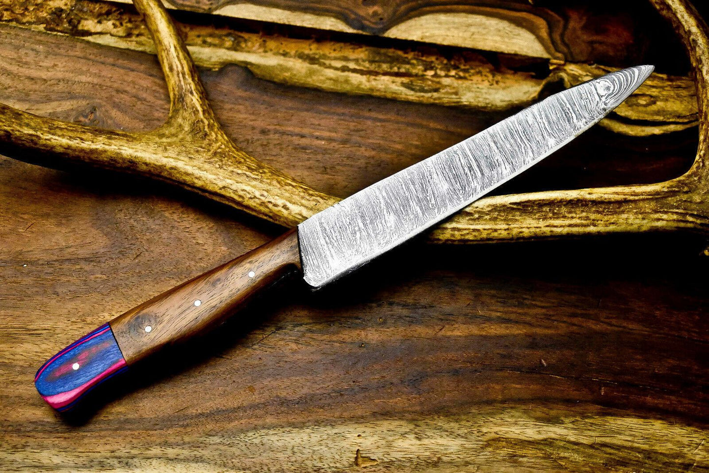 Premium Hand Forged Damascus Chef Knife 12 Full Tang Cooking Blade 3