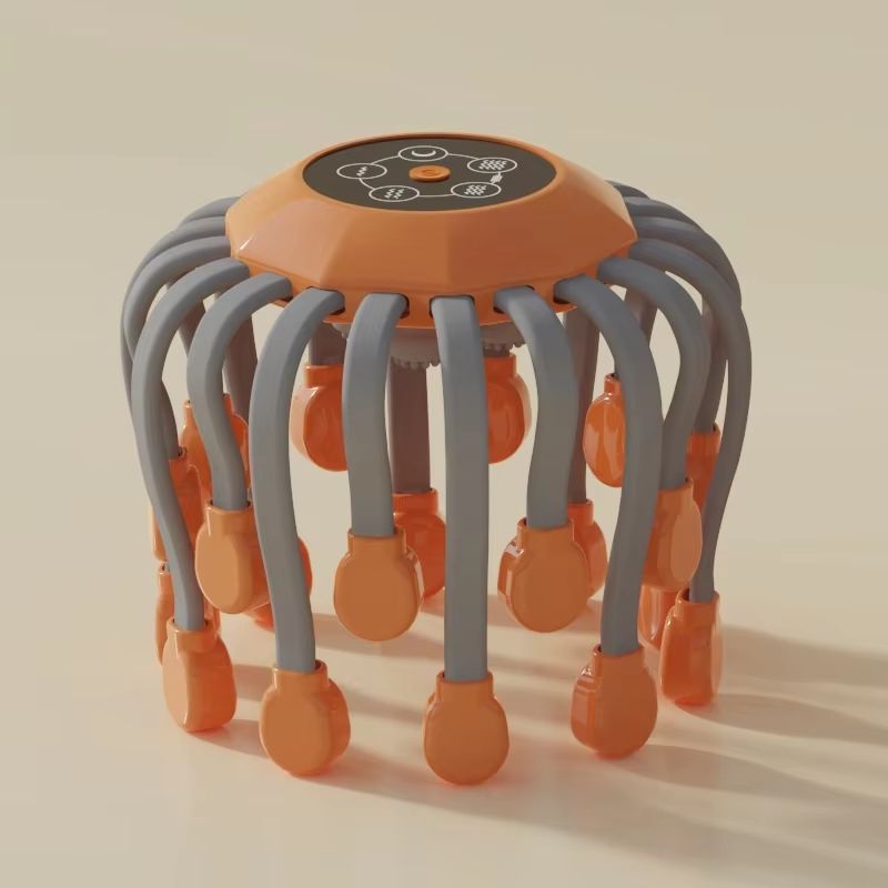 Deep Scalp Electric Head Massager 20 Touch Massage Points Relieves Head Tension Scratching Octopus 6