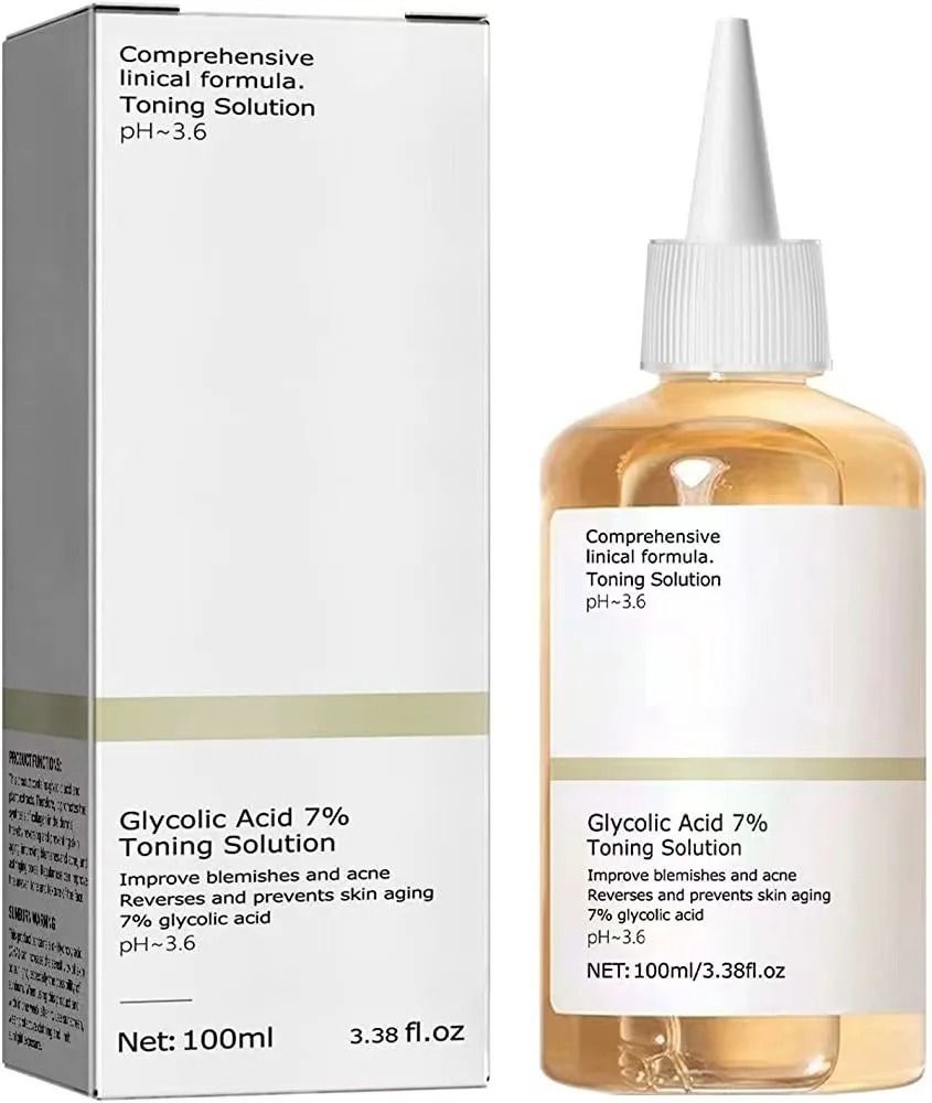 Glycolic Acid 7 Percent Toning Solution For Acne Removal And Skin Rejuvenation 100ml 4