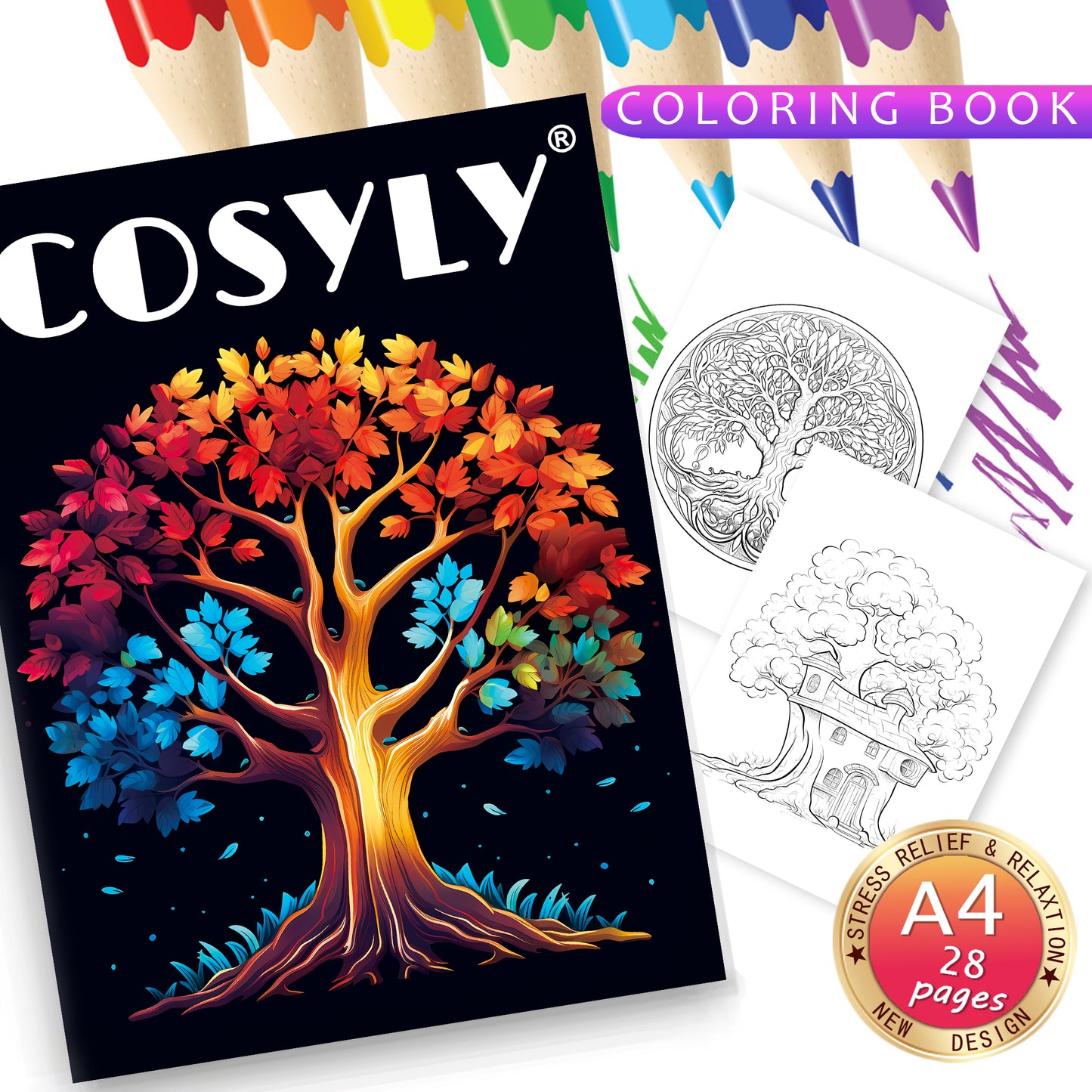 Exquisite Animal Character Coloring Book With Mandala Flowers For Stress Relief And Relaxation 20