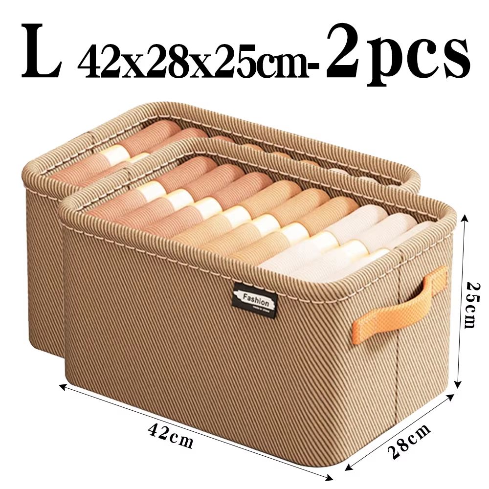 UltraThick Fabric Clothes Storage Box For Sweaters Jeans Pants 17