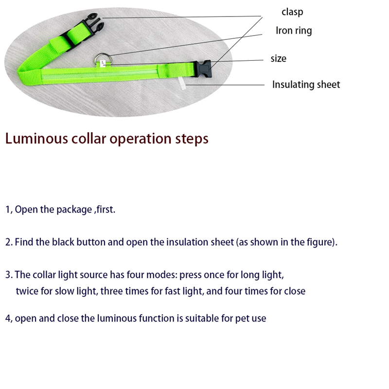 GlowGuard LED Dog Leash And Collar Set 9