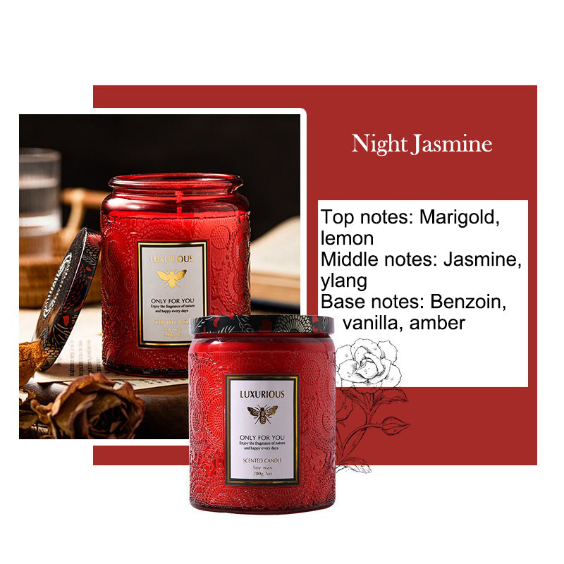 Jar Scented Candle, Natural Soy Candle, Serenity Aromatic Candles, Home Decorative Scented Candles Gift for Friends