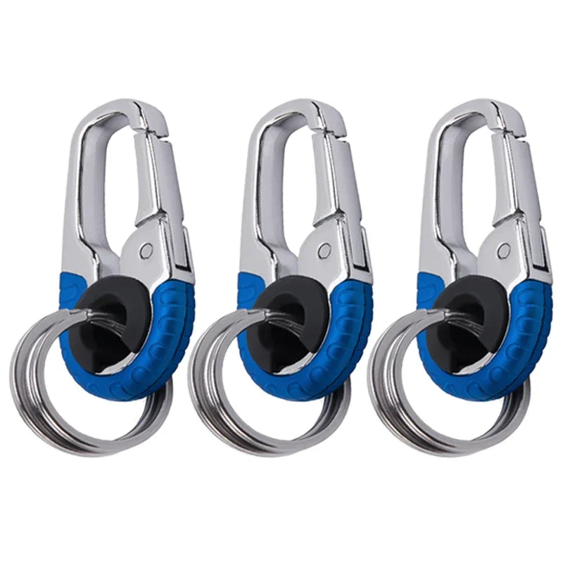 Stainless Steel Keychain Buckle For Men Key Ring Hook Outdoor Carabiner Keyfob Climbing Key Chain A 6