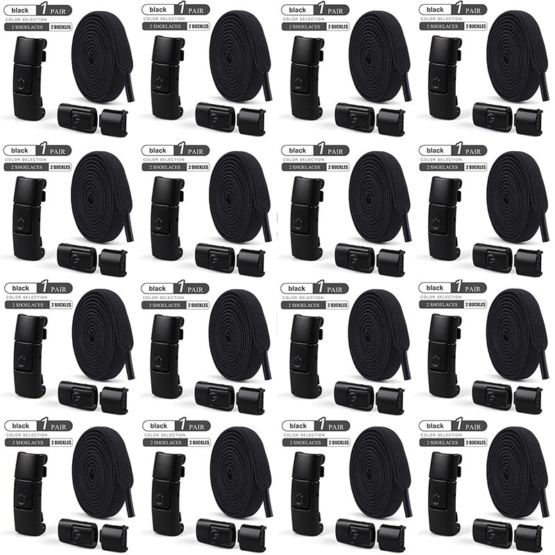 Elastic Press Lock Shoelaces No Tie Shoe Laces For Kids Adults Widened Flat Shoelace For Sneakers 23