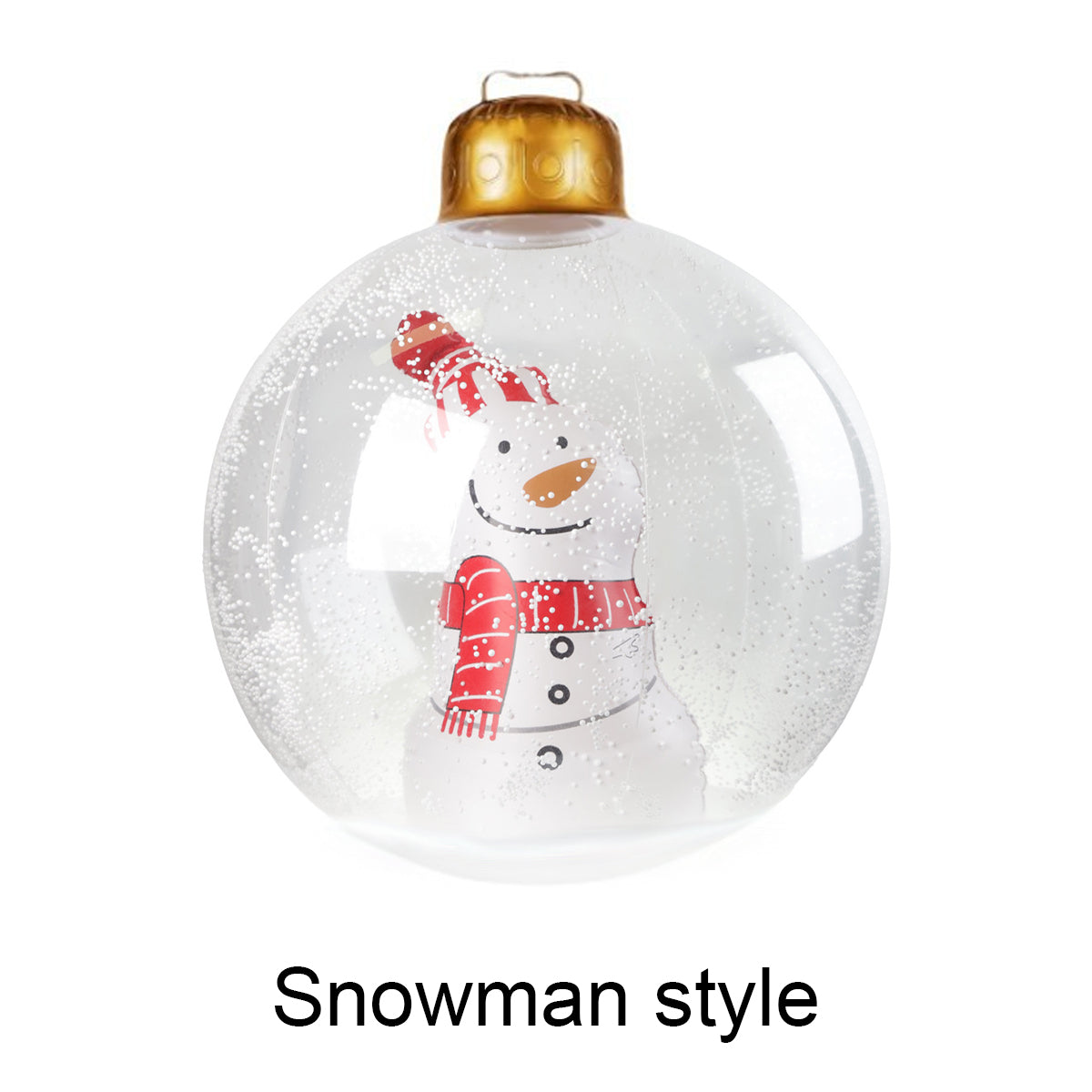 Christmas Ball Outdoor Inflatable, Transparent Giant, Inflatable Decorated Snowman Balls