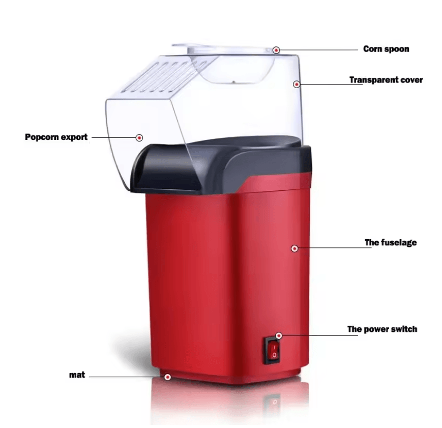 PopMaster 220V Automatic Popcorn Maker Electric Home Popcorn Machine 2