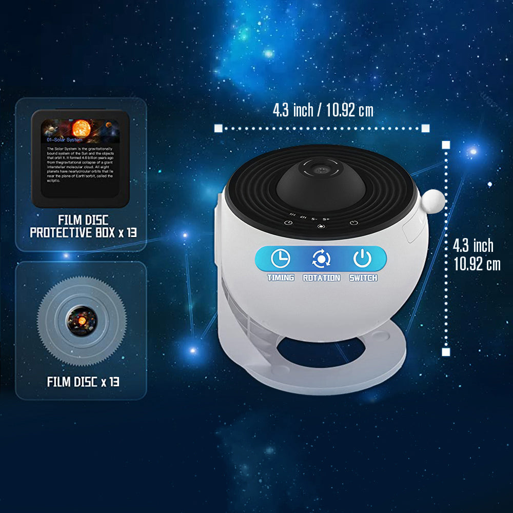 Planetarium Star Projector, Galaxy Projector, Solar System Night Light, Realistic Starry Sky Constellation Moon Lamp