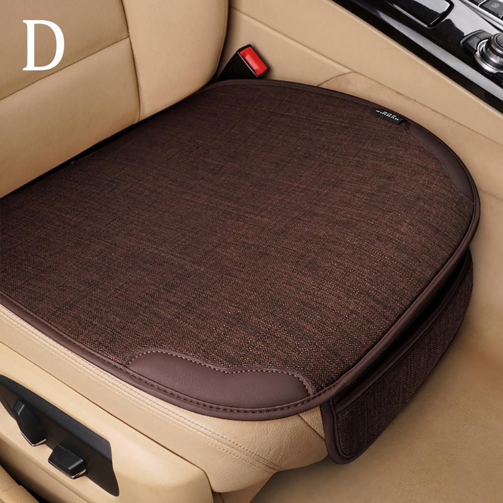 Universal Car Seat Cover Breathable Flax Cushion Four Seasons Auto Chair Protector For Car Interior 7