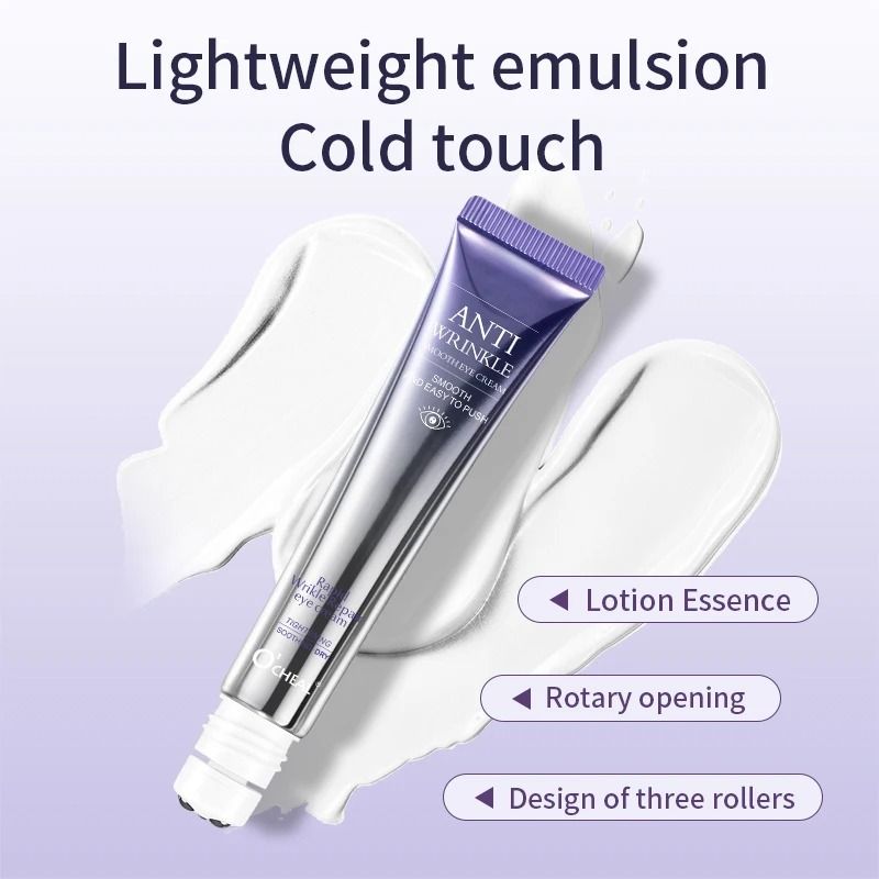 Anti Wrinkle Eye Cream With Roller Massager For Dark Circles And Eye Bags 5