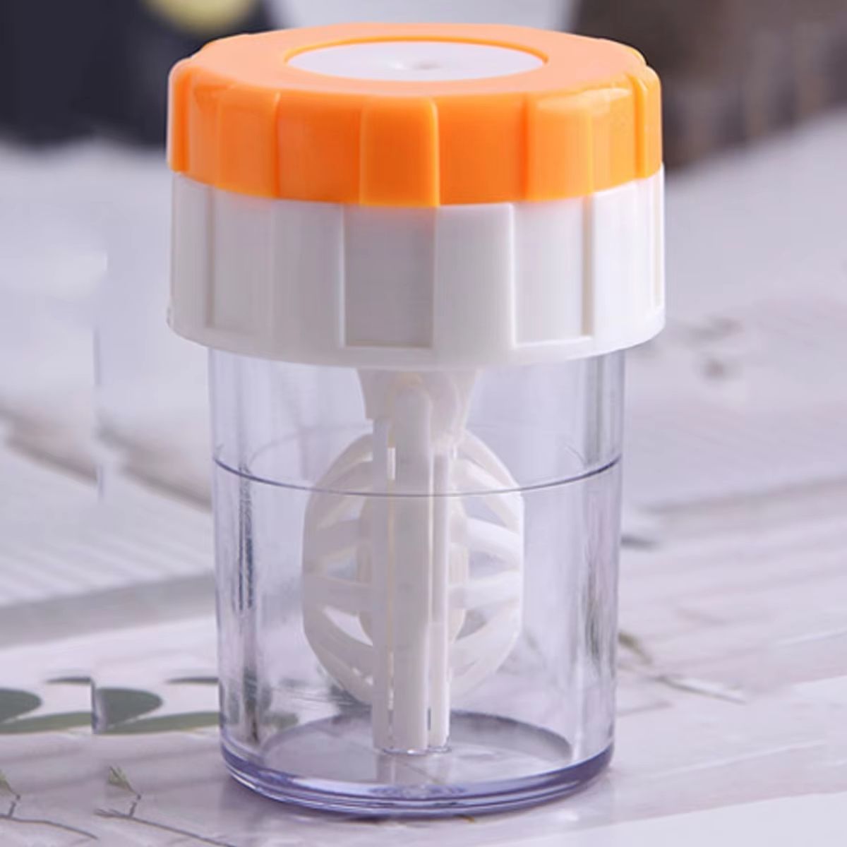SpinClean Manual Contact Lens Cleaner Portable Rotating Storage Washing Case 3