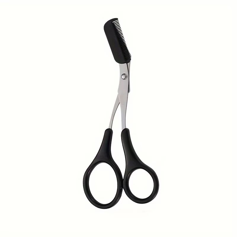ProGroom Stainless Steel Eyebrow Trimmer Set Comb Scissors Tweezers Kit For Women 8