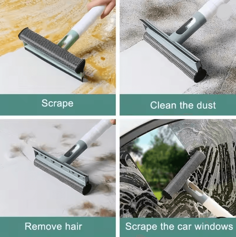 ClearShine 3 In 1 Window Cleaning Brush And Glass Wiper With Spray Function 3