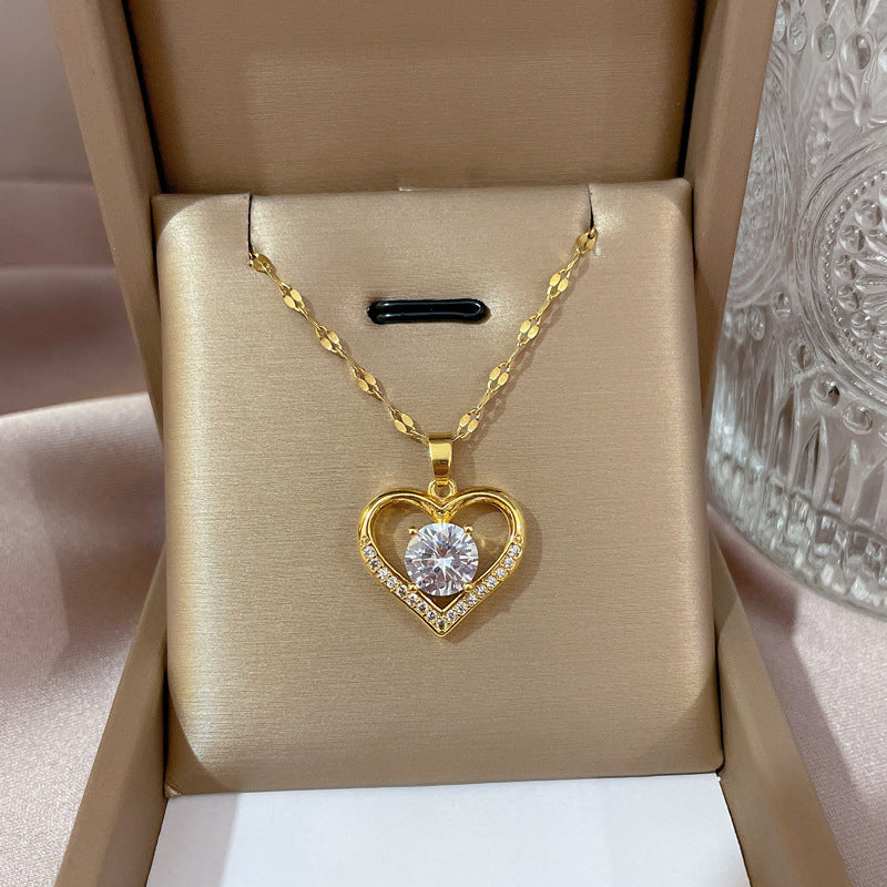 Necklaces For Women, Trendy Heart, Girls Love Gold Color, Birthday Party Jewelry