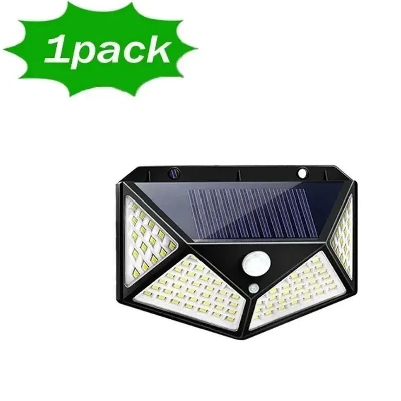 100 LED Wall Light Outdoor Solar Motion Sensor Street Lamp 6
