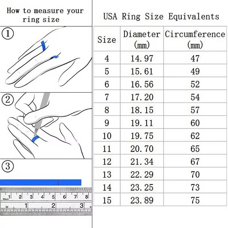 2pcs Bridal Ring Set For Women Luxury Zircon Wedding Rings With Crystal Love Band 1