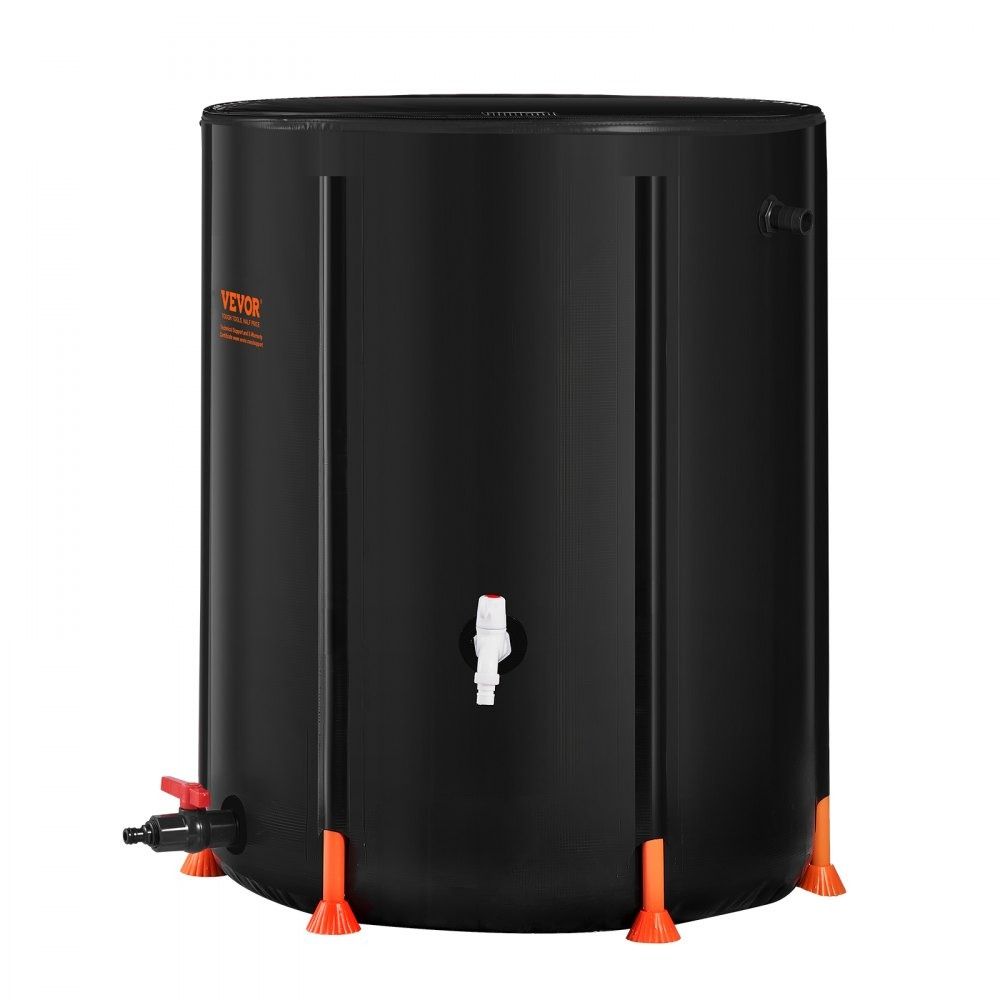 Collapsible Rain Barrel Rain Catcher With Spigots Overflow Kit 9