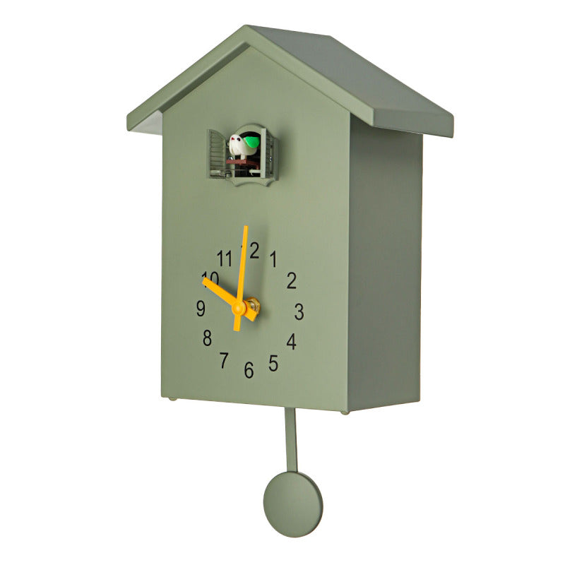 Cuckoo Wall Clock, Integer Time Reported, Low Noise Sports Pendulum Wall Art Home Decor