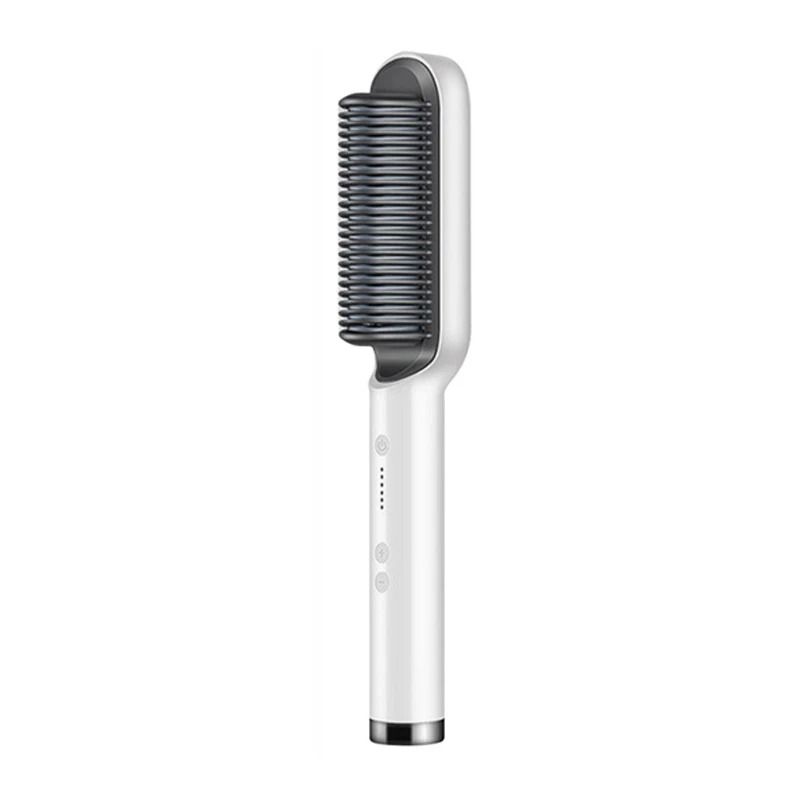 Electric Hair Straightener Brush Professional Ceramic FastHeating Hair Styler 10