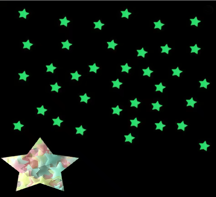 StarGlow 100 Piece Glow In The Dark Wall Stickers Set 3