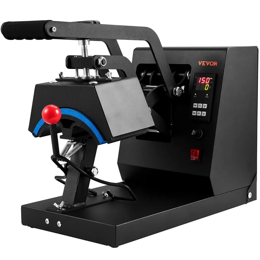 Cap Heat Press Machine Hat Heat Press Sublimation Transfer LCD Digital Timer Temperature Control Cu 10