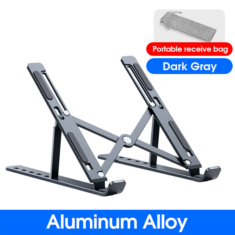 Adjustable Portable Laptop Stand Aluminum For Macbook Cooling Stand Foldable More Stable Notebook H 8