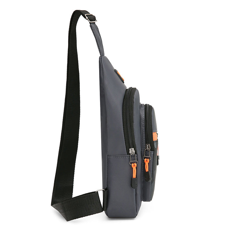 Crossbody Bag Large Capacity Chest Bag Mens One Shoulder Sports Leisure Small Shoulder Bag 2
