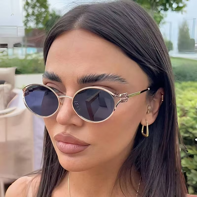 Designer Metal Womens Prescription Fashion Sunglasses Brand Mens Sunglasses UV Protection Optical F 5
