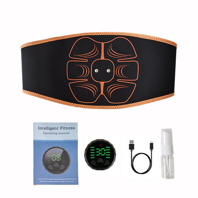 Smart Abdominal Training Belts Electric Body Weight Loss, EMS Muscle Stimulator Belt Trainer, Slimming Massage Device