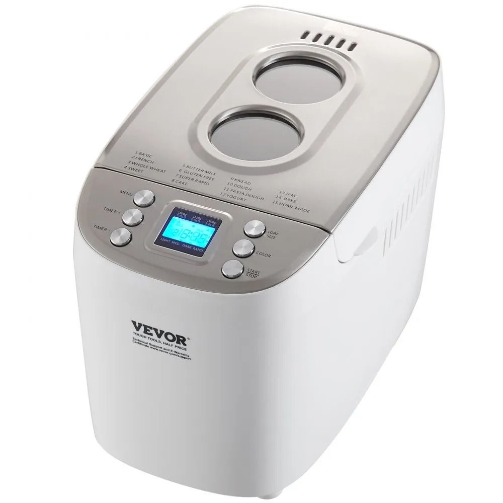 Bread Maker Dough Machine Digital Programmable Whole Wheat Bread Making Nonstick Ceramic Pan Automa 10