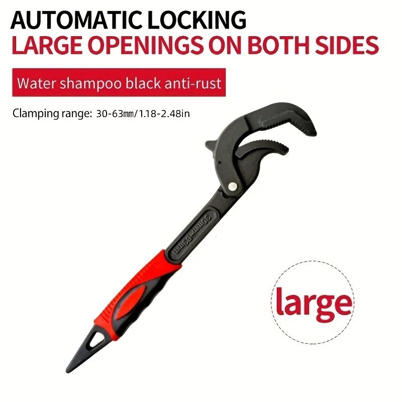 Adjustable Jaw Wrench Set Multi Functional Quick Open Pipe Wrench For Car Bike Plumbing Repairs 7