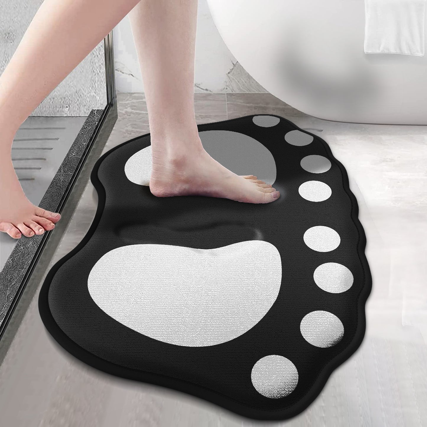 Anti Slip Bath Mat Bathroom Carpet Claw Pattern Absorbent Floor Mat Door Mat Home Decoration 7