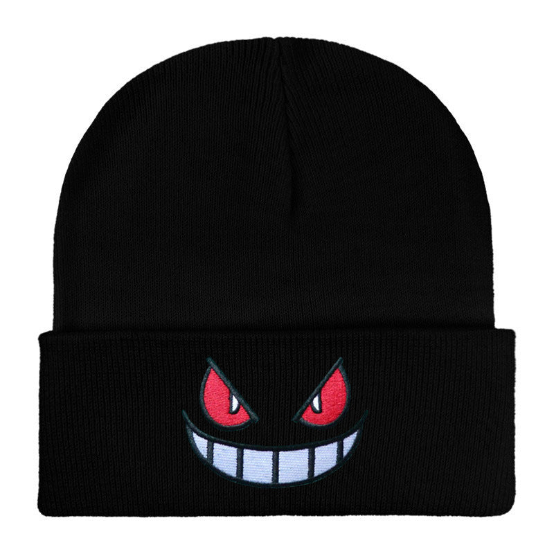 1pc Embroidered Knitted Hat Popular American Anime Cartoon Embroidered Knitted AutumnWinter Warm Ha 2