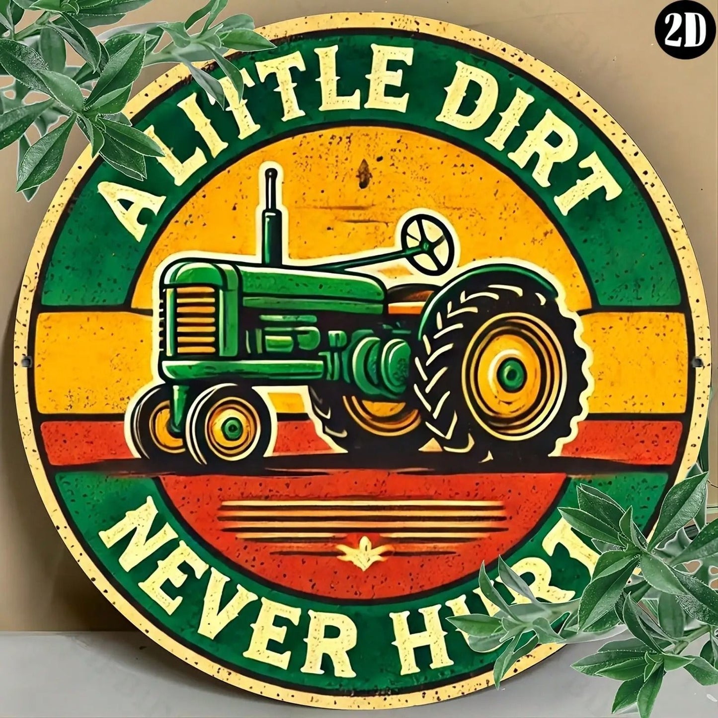 Vintage Tractor Metal Wall Sign 4