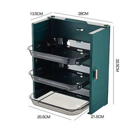 SpaceSaver 6Layer Foldable Kitchen Dish Tray Organizer Rack 14