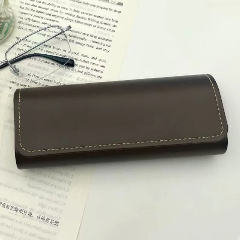 Vintage Coffee Hard Shell Eyeglass Case 7