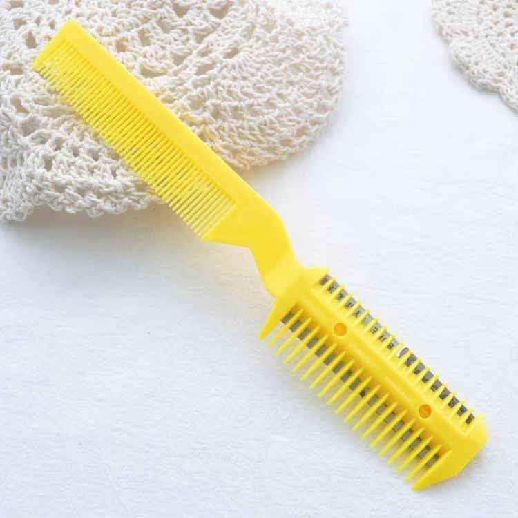 Hair Cutting Comb With Razor Blades Thinning And Trimming Tool For Home And Salon Styling 18