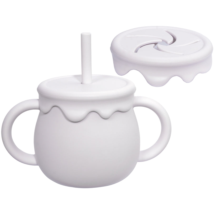 Snack Cup Toddlers Learning Cups Baby Feeding Cups Portable Drinkware Solid Food Container Sippy Cu 9
