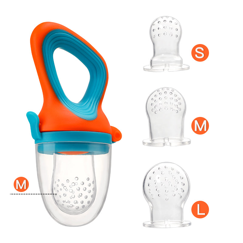 Food Grade Silicone Infant Baby Feeder Medium Mesh Bag For Fruit Vegetable Feeding 6