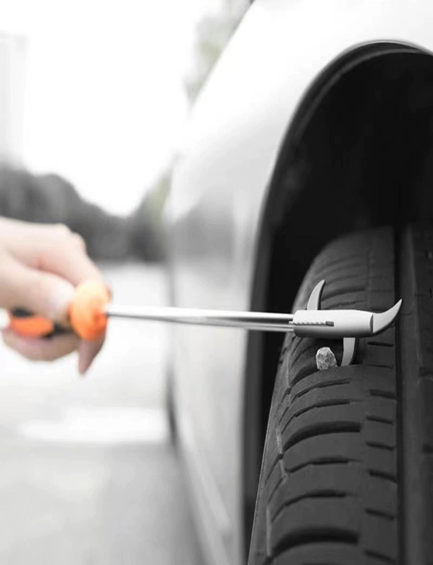 Car tire stone cleaning tool multifunctional tire stone cleaning hook stone picking device buckle picking hook removal