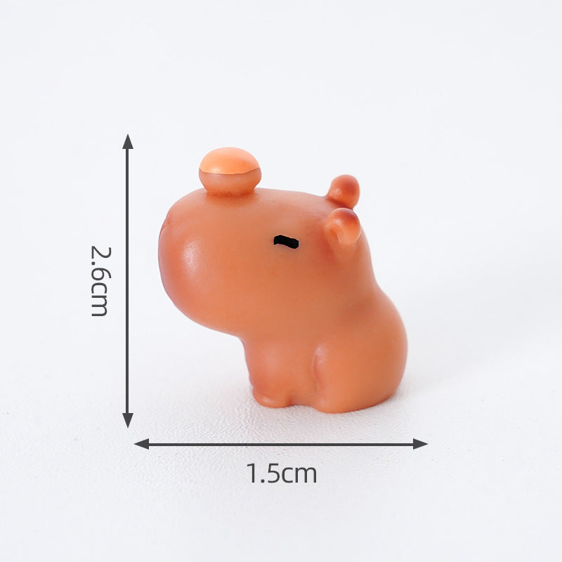 Adorable Dashboard Accessory Cars Accessories Girl Auto Interior Decor Cute Capybara Car Decoration 15