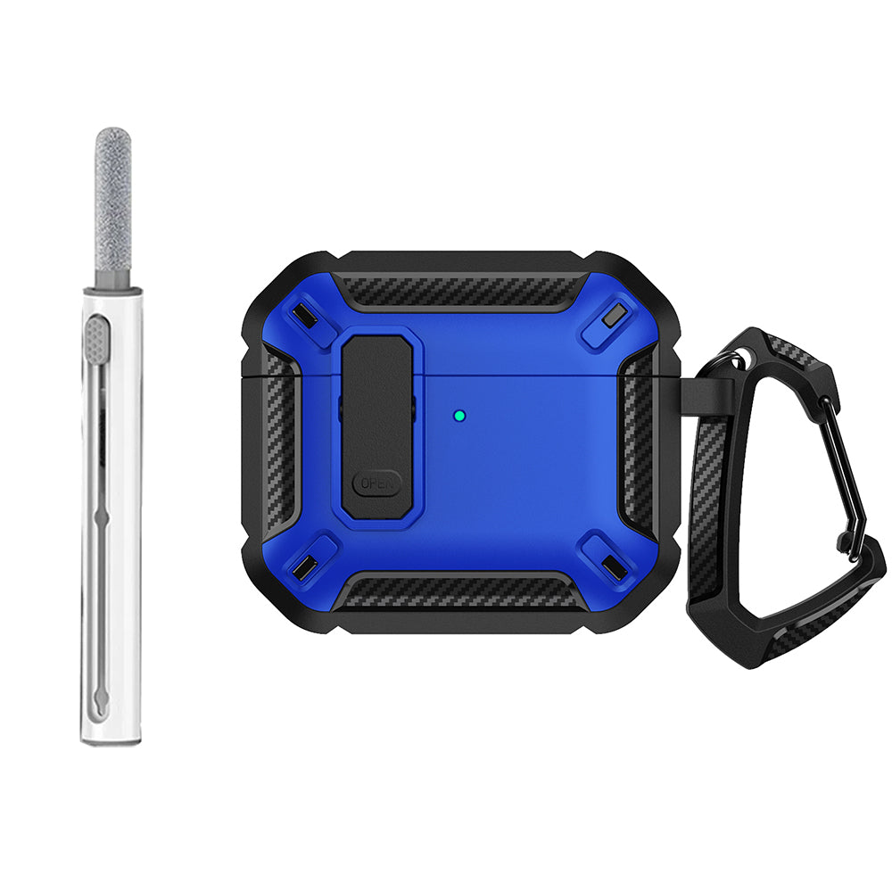 Security Lock Case For Air Pods Protective PC Cover With Hook 11