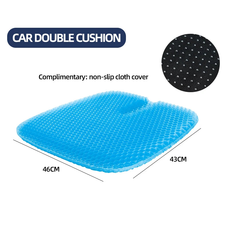 Honeycomb Gel Seat For Car And Office Four Seasons Universal Silicone Cushion 5