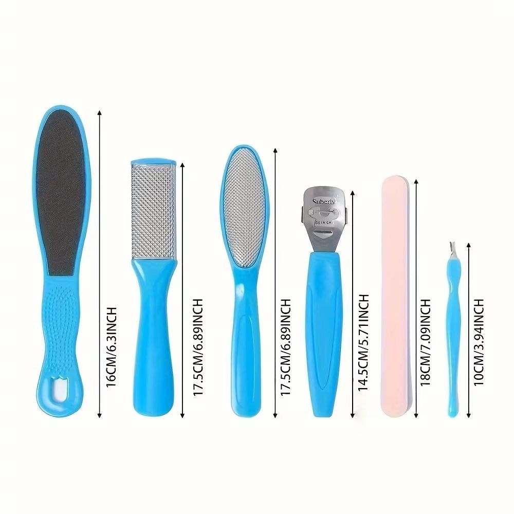 SmoothStep 8in1 Professional Pedicure Set Stainless Steel Foot Care Kit For Dead Skin Callus Remo 5