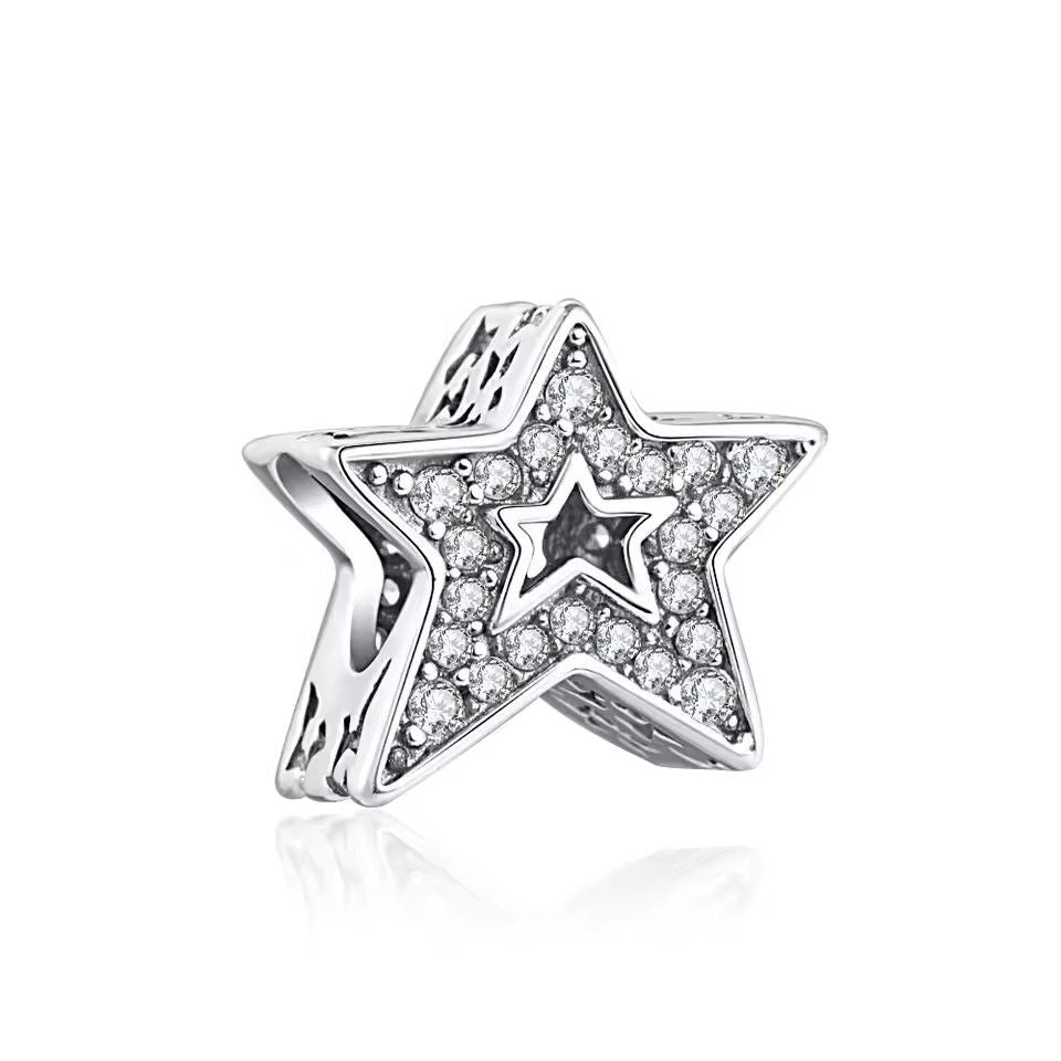 2025 New S925 Silver Spring Ball Bear Cross Pendant For Bracelets 29