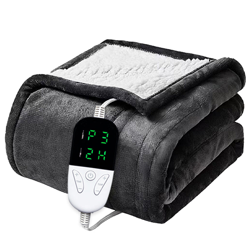 Soft Heated Throw Blanket, Electric Blanket with Heating Levels & 4 Hours Auto-Off Feature