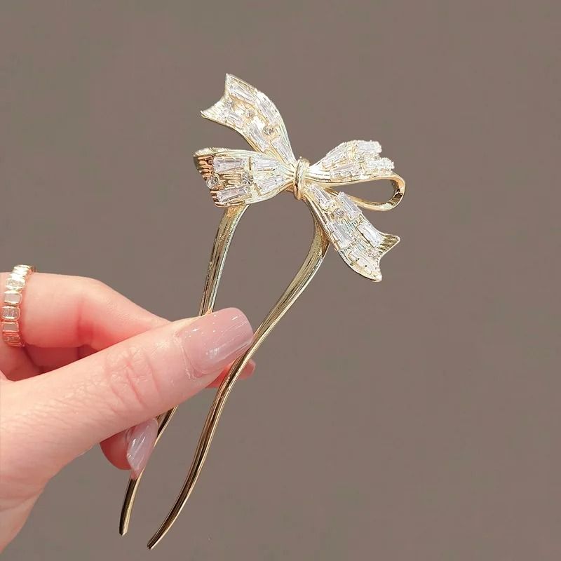 U Shaped Pearl Fan Hairpin 16