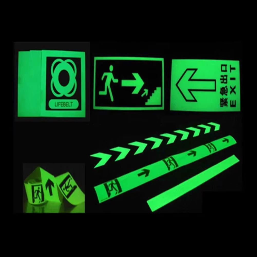 GlowintheDark Double Sided Tape Waterproof Fluorescent Safety Tape For Stairs Walls Night Marking 5