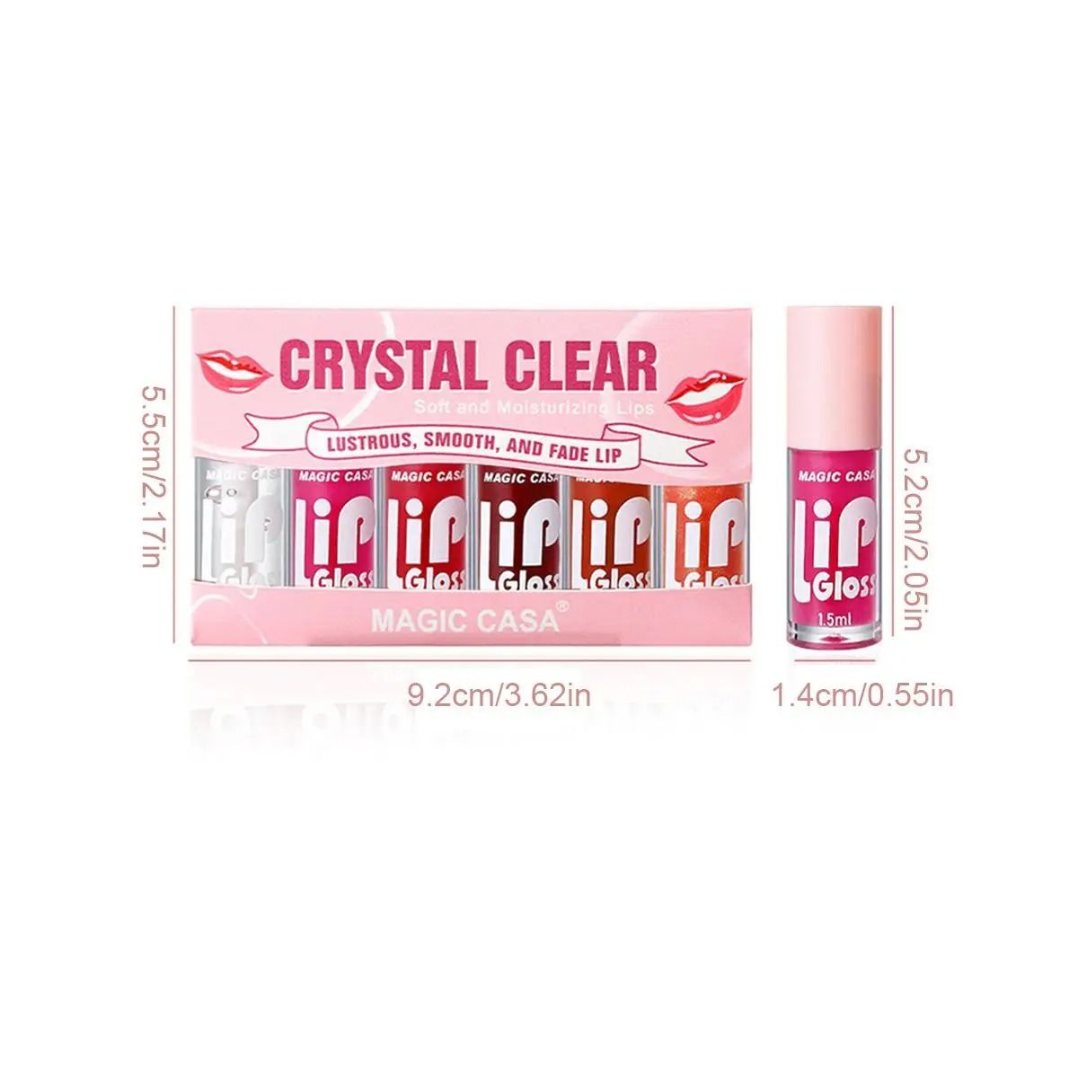 Hydrating Jelly Lip Oil Set Long Lasting Moisturizing Smooth Lip Gloss 5