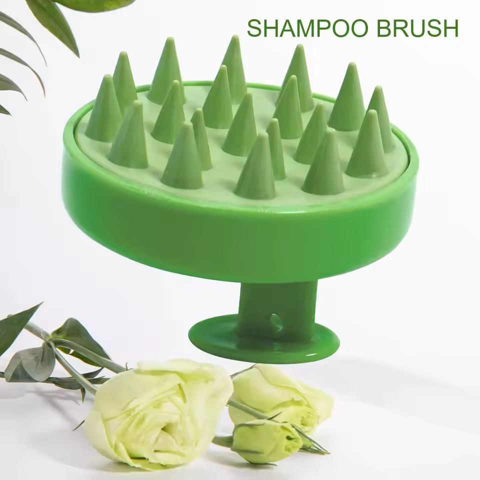 Silicone Spa Scalp Massager Brush Ergonomic DeepClean Shampoo Comb Scalp Massage Tool 15